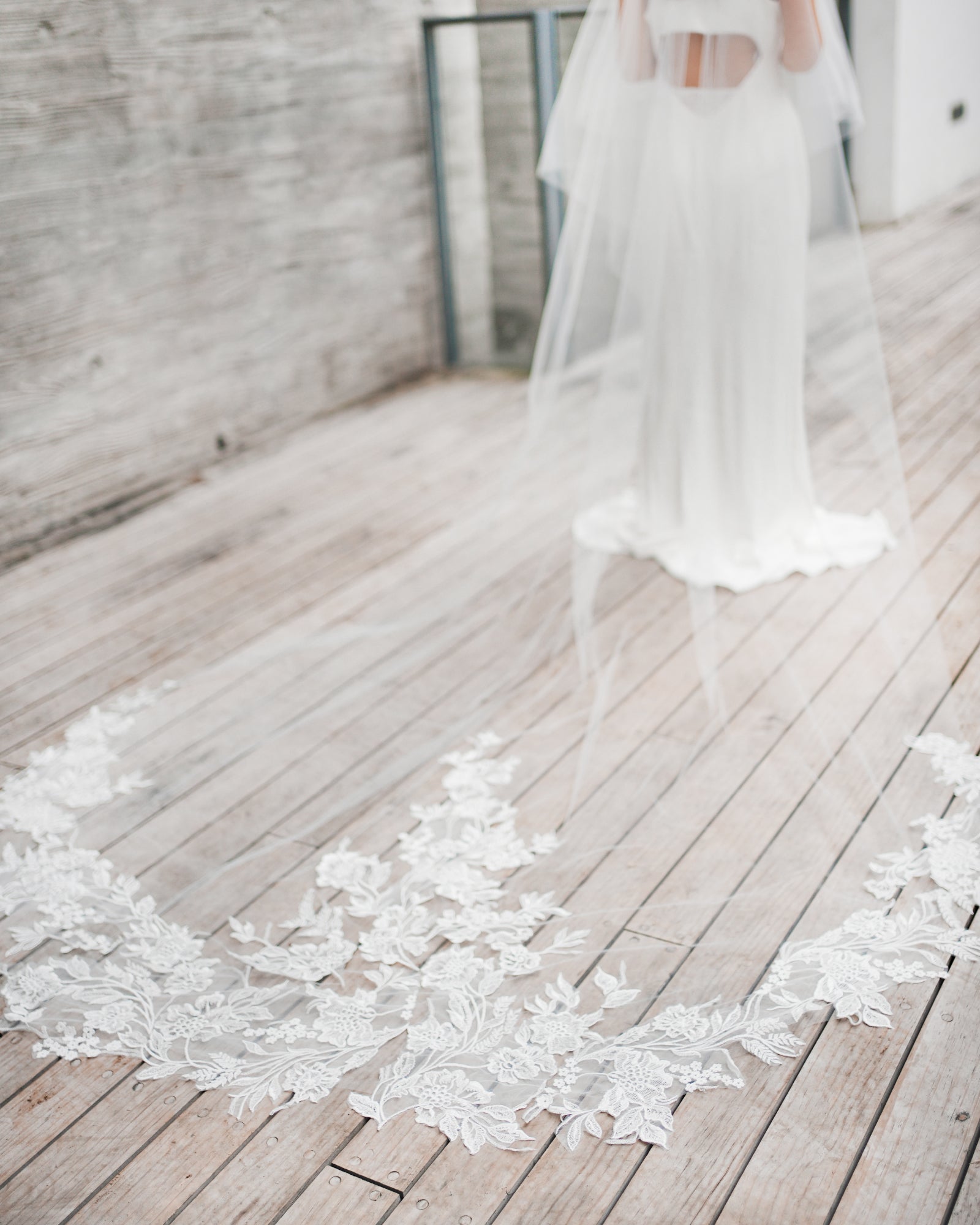 Bridal Blooms蕾絲極高清頭紗